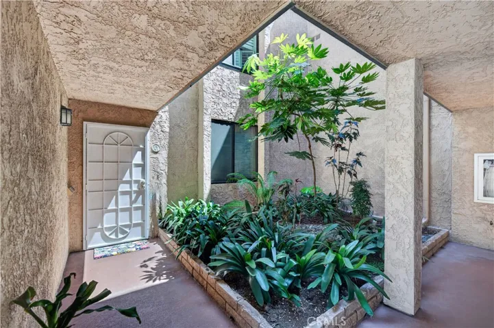 Greenery greets you as you enter your new home.