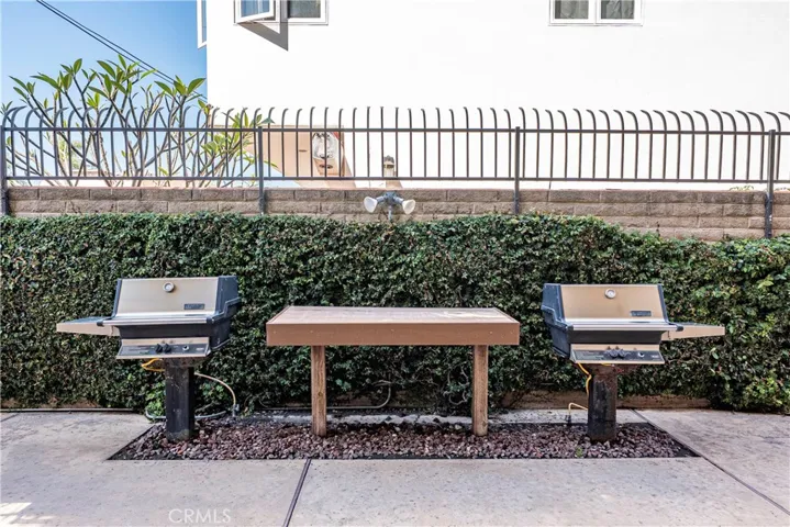 Two, well maintained BBQ's for the community. An eating area is also available.