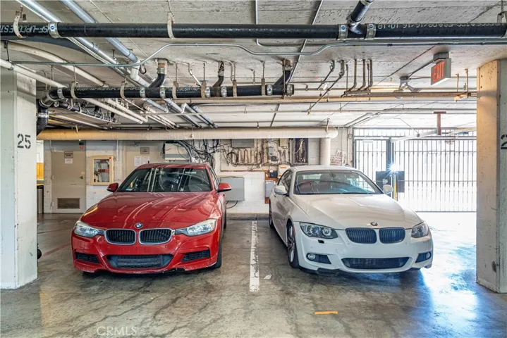 Two, side-by-side parking spots.