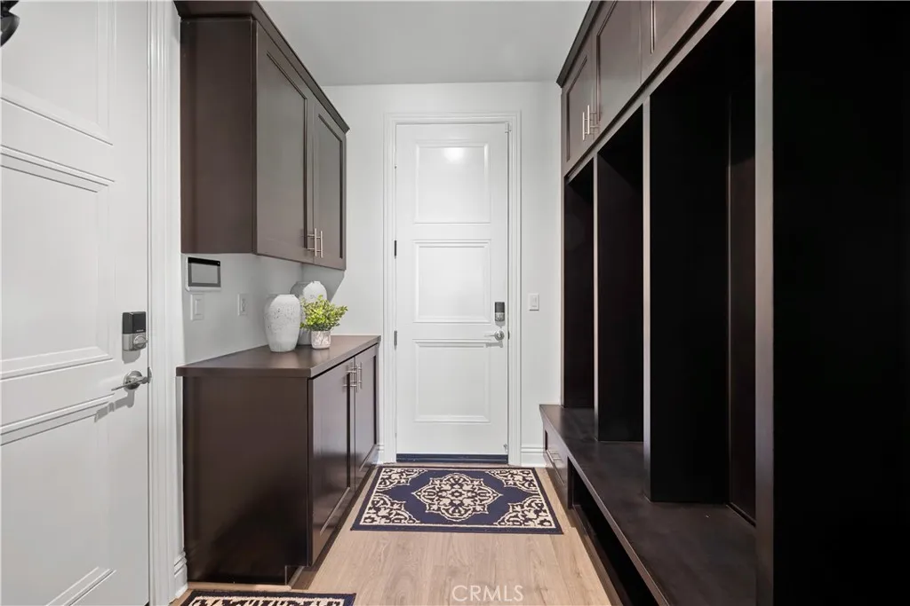 Drop zone with upgraded cabinetry