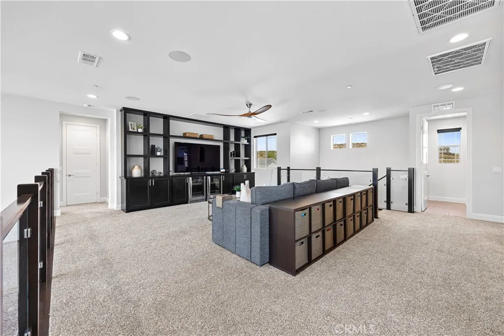 Huge loft with built-ins, stereo wiring and double beverages fridges