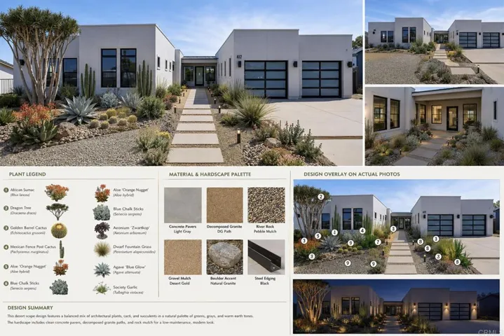 Landscaping renderings and images are for illustrative purposes only and are intended to convey desi