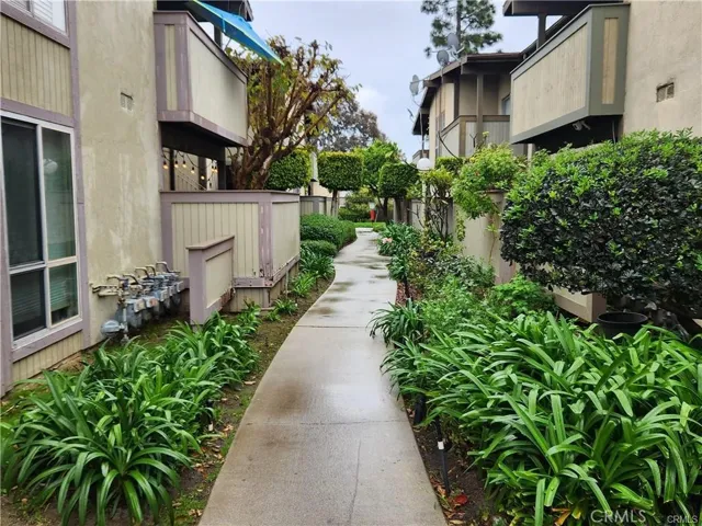 Walk ways thru the condo complex