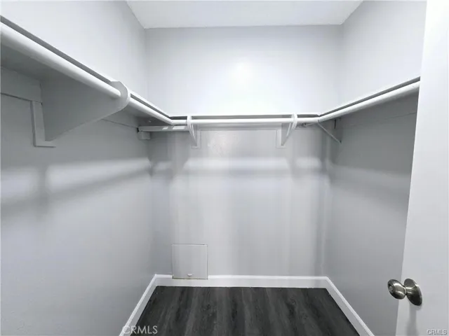 Master bedroom walk in closet