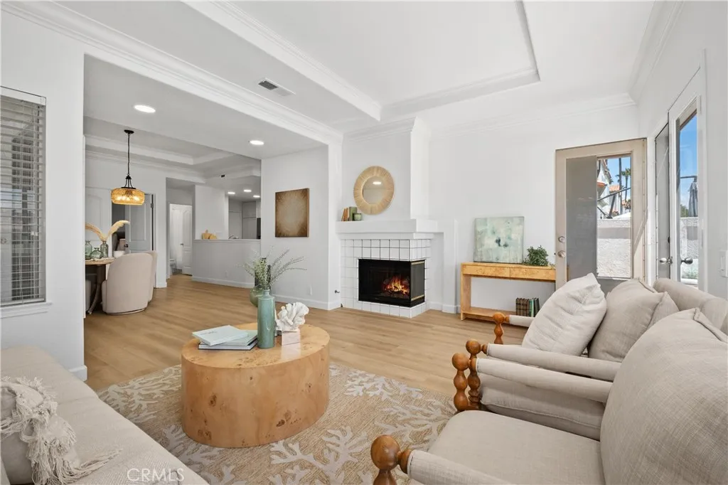 Photo has been digitally altered to add fire in the fireplace.
