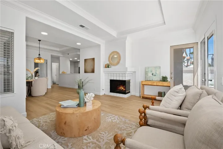 Photo has been digitally altered to add fire in the fireplace.