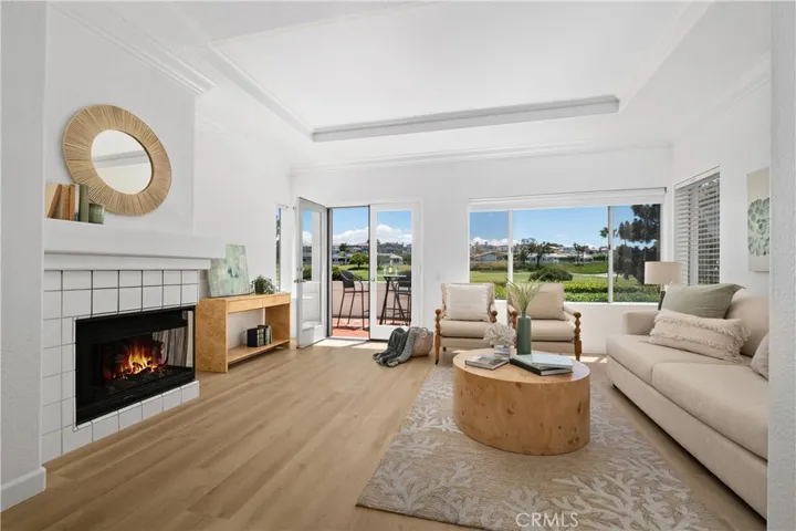 Photo has been digitally altered to add fire in the fireplace.