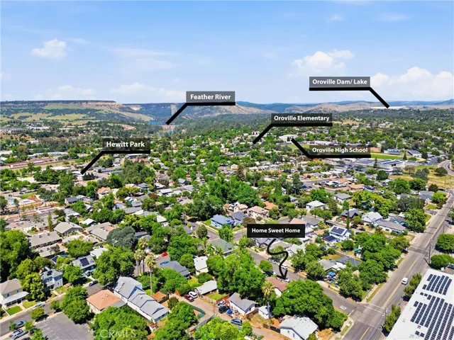 Home compared to area features.