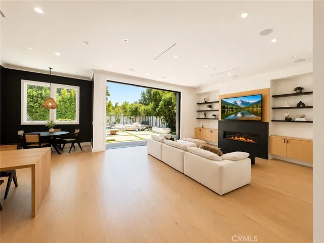 Family Room Opens Out To Backyard