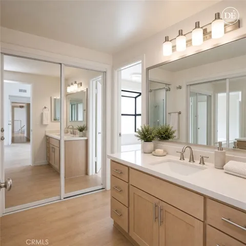 Primary Bath - Hers Virtually Enhanced