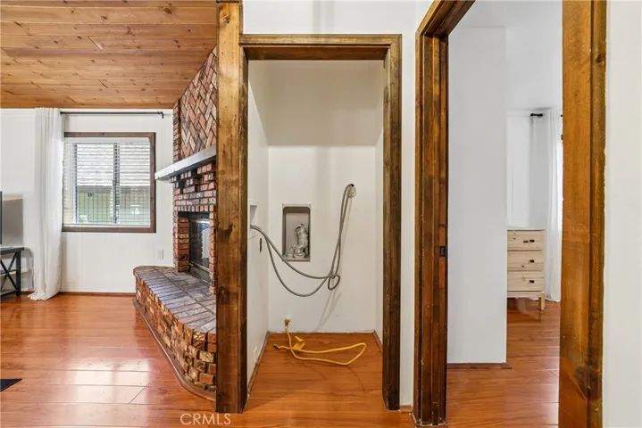 Laundry space conveniently located near the main living area.