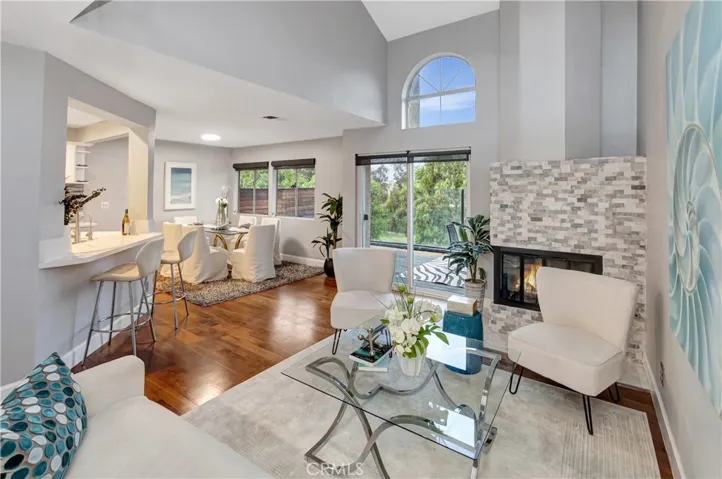 Open dining and living room