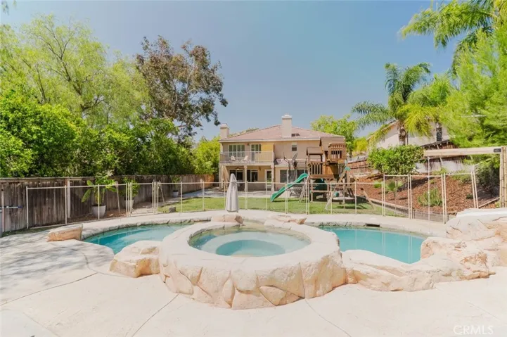 Take a relaxing dip in the hot tub on a chilly night