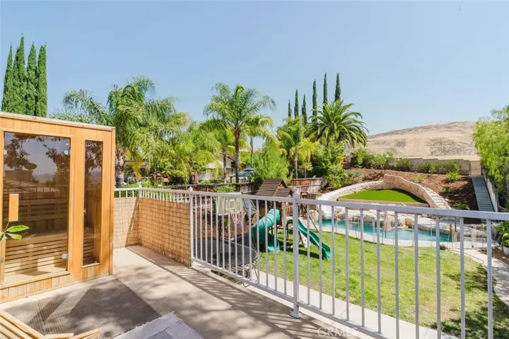 Deck off of Primary with Sauna