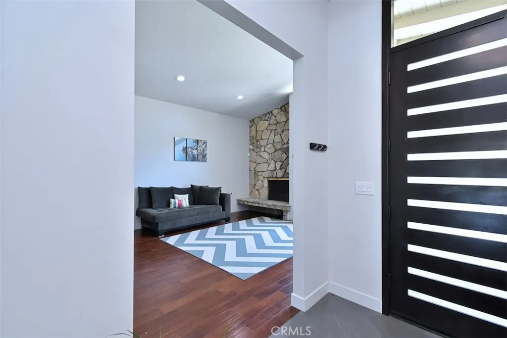 living room and entryway