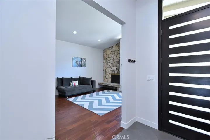 living room and entryway