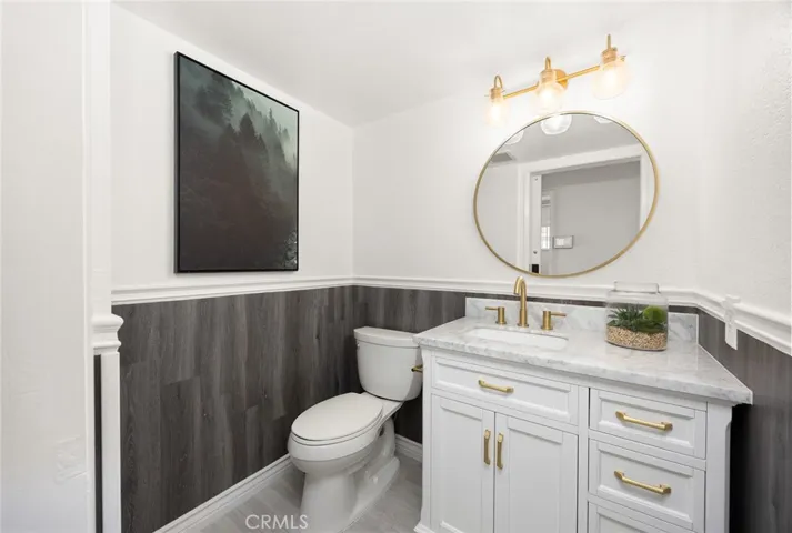 Modern remodeled downstair powder room