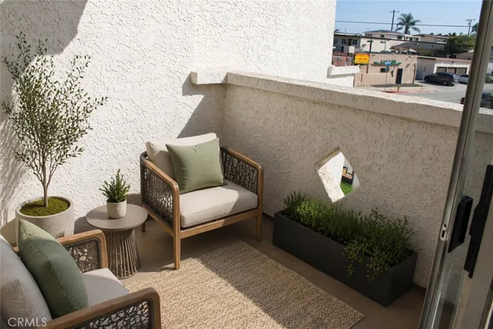 Relax in the Private Balcony (Digitally staged)