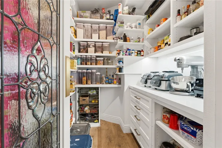 custom walk in pantry