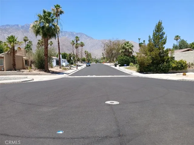 End of Cul de Sac looking West. Recently repaved street.
