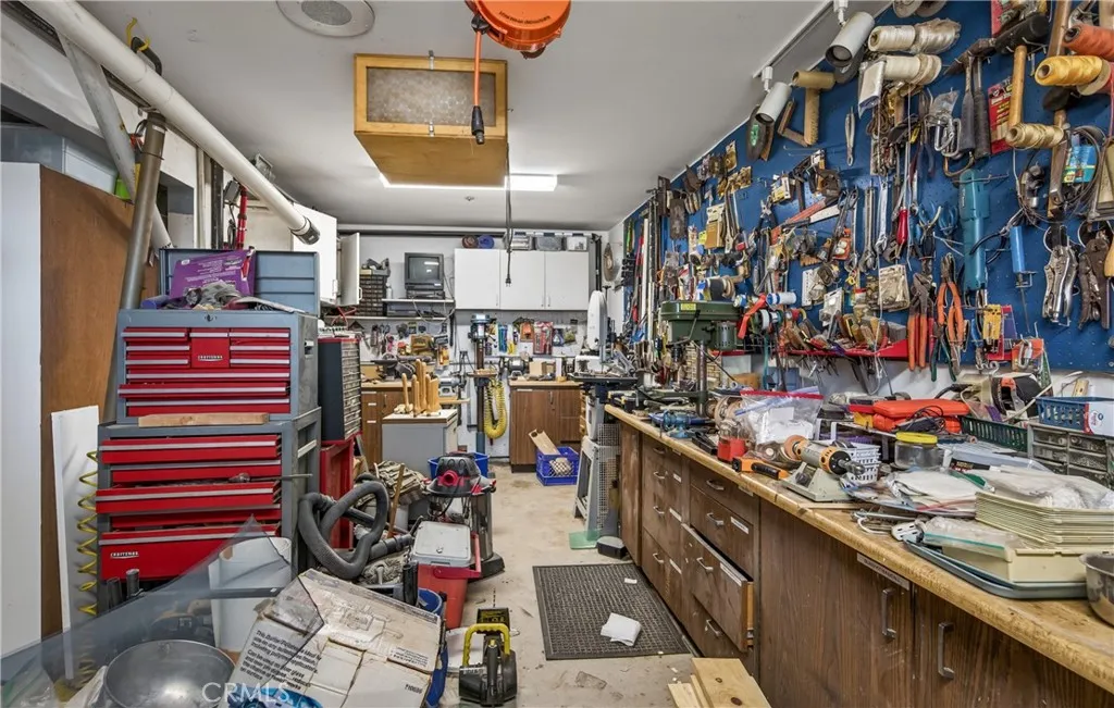 Shop behind garage