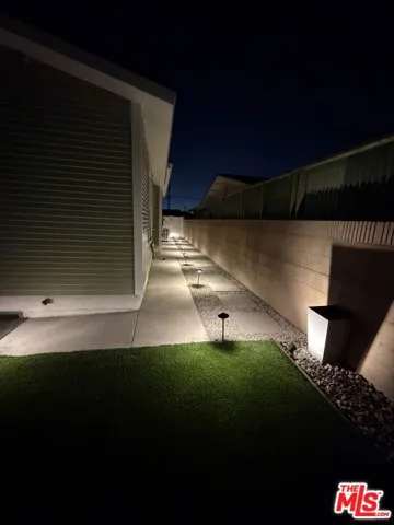 Lighted Side Yard Pathway
