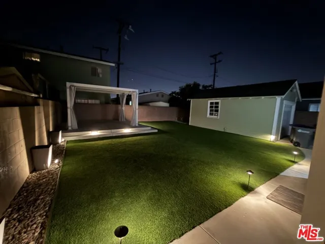 Private Backyard Evening View