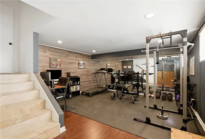 Basement. Can be used as bedroon, office, gym. Flex space