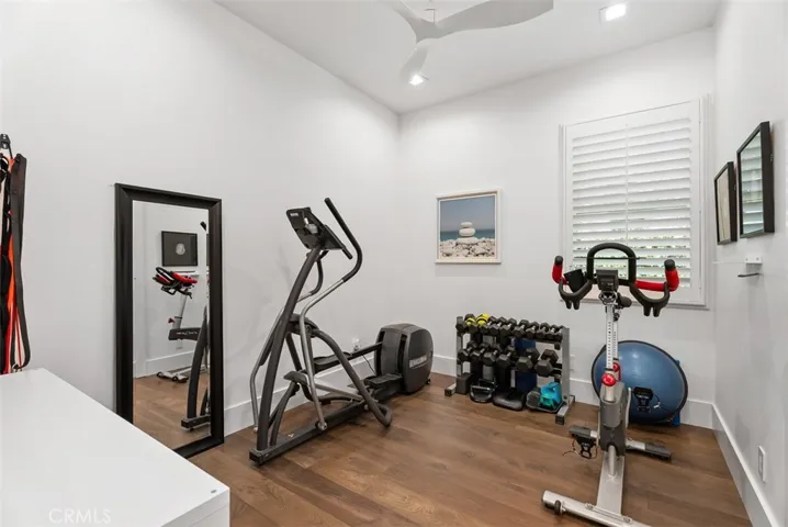 Secondary main level bedroom (currently used as a gym)