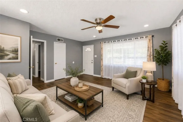 Living area virtual staging.