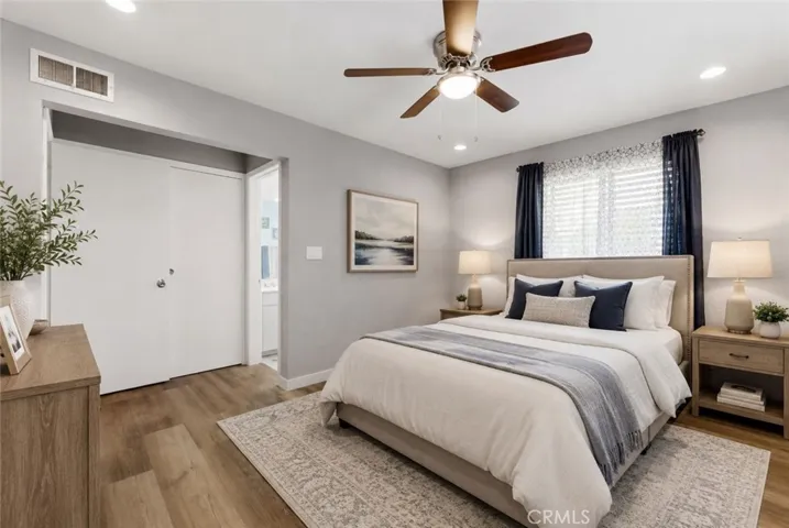Bedroom virtual staging.
