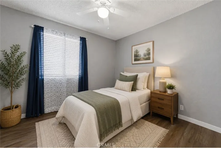 Bedroom virtual staging.