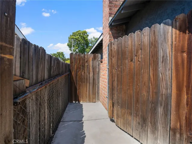 Dog Run/ Storage area.