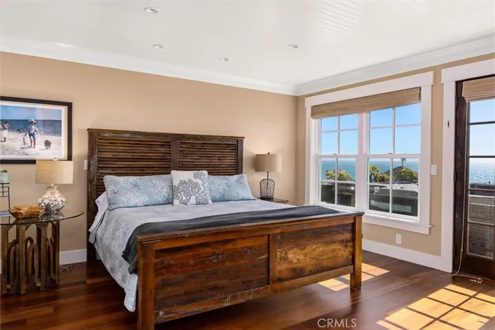 Ocean views from primary bedroom