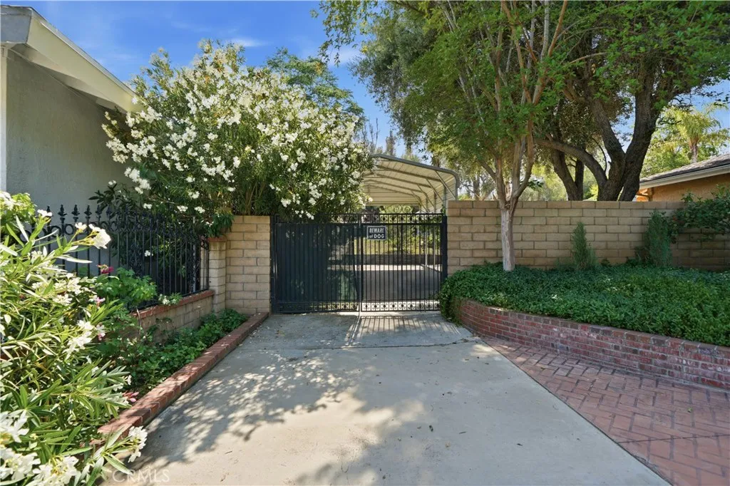 Gated entry to the RV parking area.