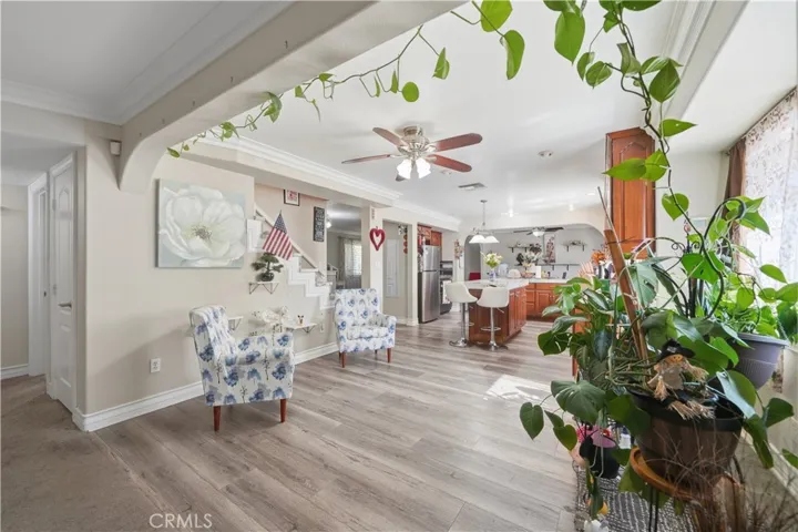 Versatile floor plan allows for multiple uses in each space, this could be a sitting area as pictured or a breakfast nook.