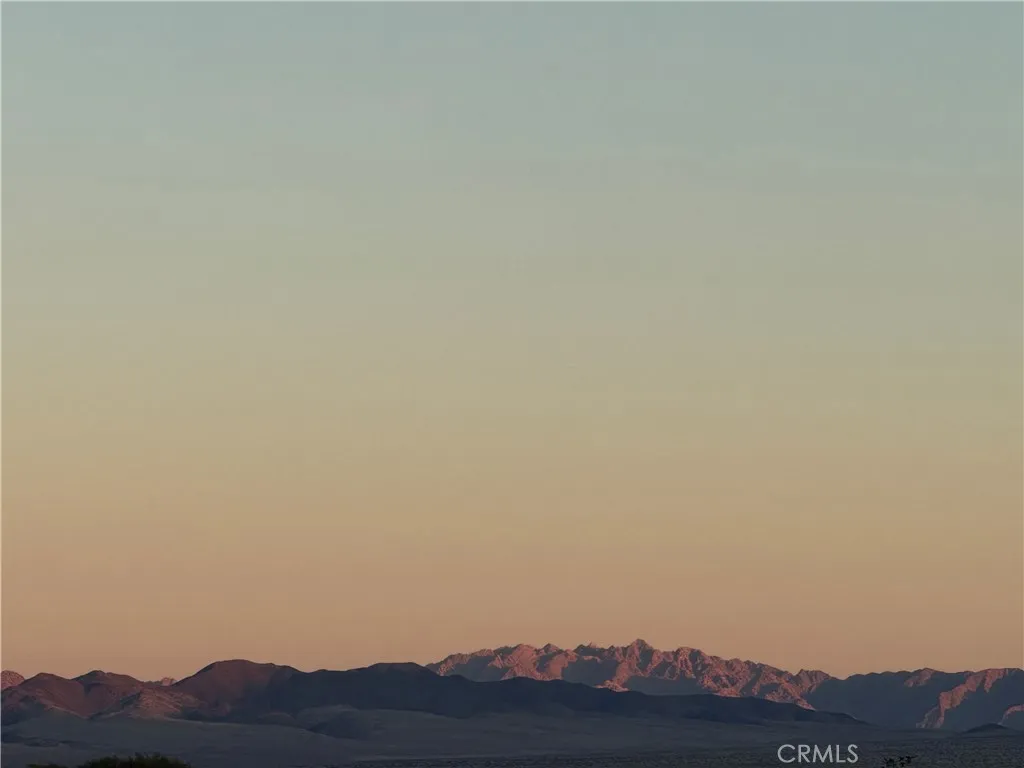 Sunset over the Sheephole Mountains