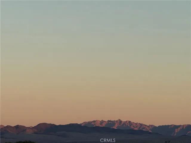 Sunset over the Sheephole Mountains