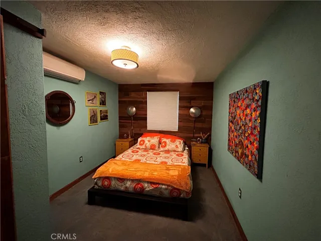 Bedroom with mini split cooling
