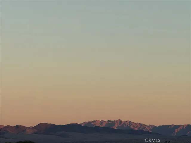 Sunset over the Sheephole Mountains