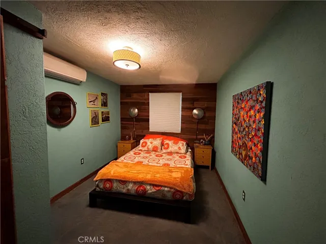 Bedroom with mini split cooling