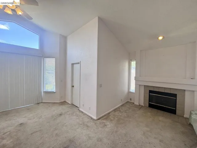 Vaulted ceilings with an upper transom window