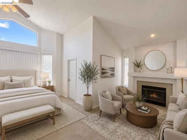 Virtually Staged Primary Bedroom