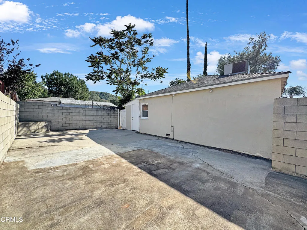 Back patio