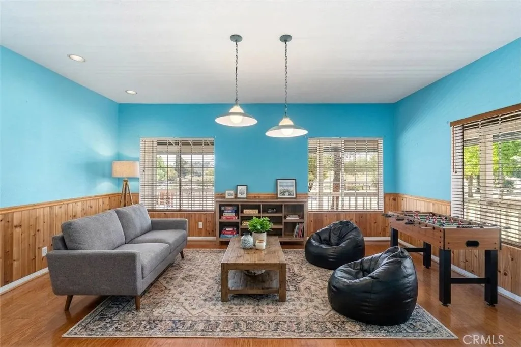 game room, virtually staged