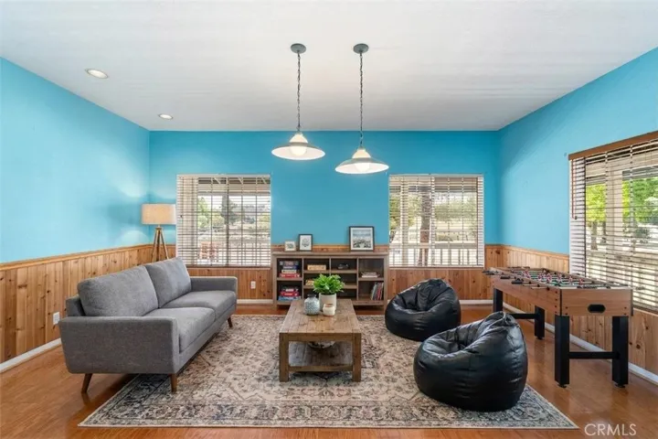 game room, virtually staged