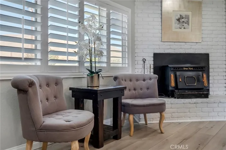Wood Burning Fireplace