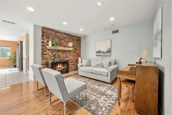 Cozy Living Room adjacent to the Dining Room (not shown).