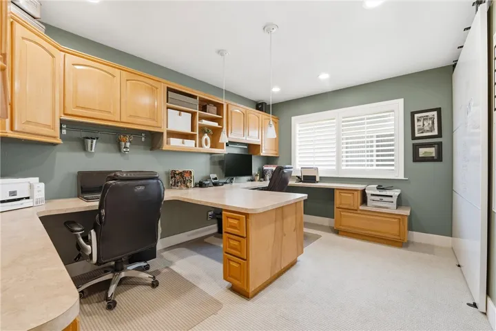 Secondary bedroom being used as an office