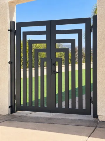 One (of three) custom gates to back yard